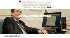 Desktop Screenshot of nicolaalbertodecarlo.com