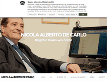 Tablet Screenshot of nicolaalbertodecarlo.com